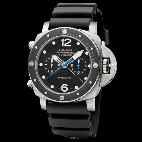 panerai luminor submersible flyback replica|panerai luminor automatic with date.